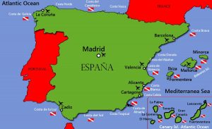 Spain Espana Map