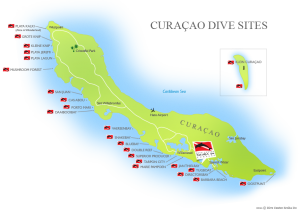 map curacao